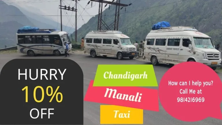 Chandigarh to Manali Taxi 1 Chandigarh to Manali taxi